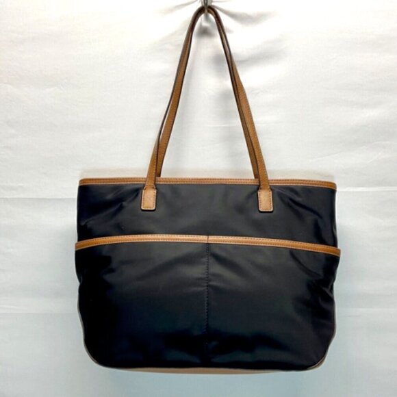 Michael Kors Black and Brown Nylon Kempton Large Pocket Tote GUC - Picture 2 of 16